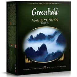 Чай черный Greenfield Magic Yunnan пакетированный 100 пакетиков в упаковке - фото 18498