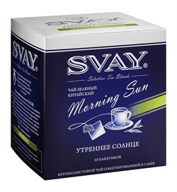 Чай Svay Morning Sun (Утреннее солнце) Зеленый в саше (20саше по 2гр.) - фото 18522