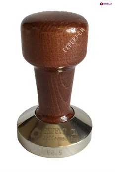 Темпер сталь с коричневой ручкой (дерево) d58,5мм EXPERT-CM - фото 22950