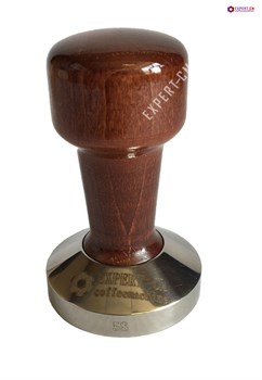 Темпер сталь с коричневой ручкой (дерево) d58мм EXPERT-CM - фото 22985
