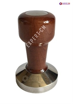 Темпер для кофе коричневый (дерево) с вставкой d58мм EXPERT-CM - фото 23438