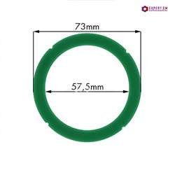 Кольцо уплотнительное группы из термостойкого зеленого силикона RANCILIO/PROMAC d73х57.5x8мм - фото 23840