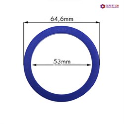 Кольцо уплотнительное группы SAN MARCO dd64,6х53мм h5,5мм голубой силикон - фото 23889