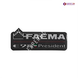 Табличка FAEMA E98 PRESIDENT 72X24 на клейкой основе - фото 28409
