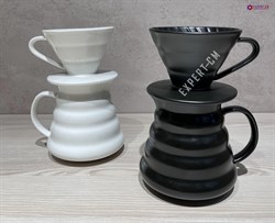 Набор пуровер для приготовления кофе, керамика, 580 мл. - фото 29860