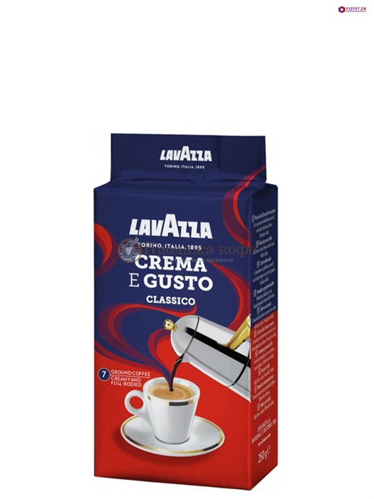 Кофе молотый Lavazza Crema e Gusto (Лавацца Крема Густо) 250 г, вакуумная упаковка - фото 34378
