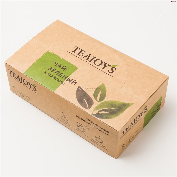 Чай зеленый TEAJOYS Китайский байховый, пакетики с ярлычками, 100 саше по 2 г. - фото 34483