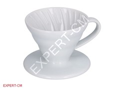 Воронка керамическая белая Hario VDC-01W на 1-2 чашки***