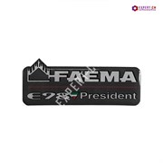 Табличка FAEMA E98 PRESIDENT 72X24 на клейкой основе