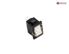 Выключатель (белый) 13х20мм однополярный 10А 3 контакта с лампой индикации