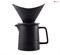 Набор пуровер для приготовления кофе, керамика черный, 500 мл. - фото 29842